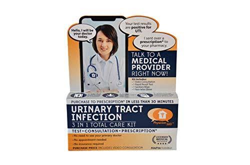 Urinary Tract Infection (UTI) Test 3 in 1 Total Care Kit, Test Consult