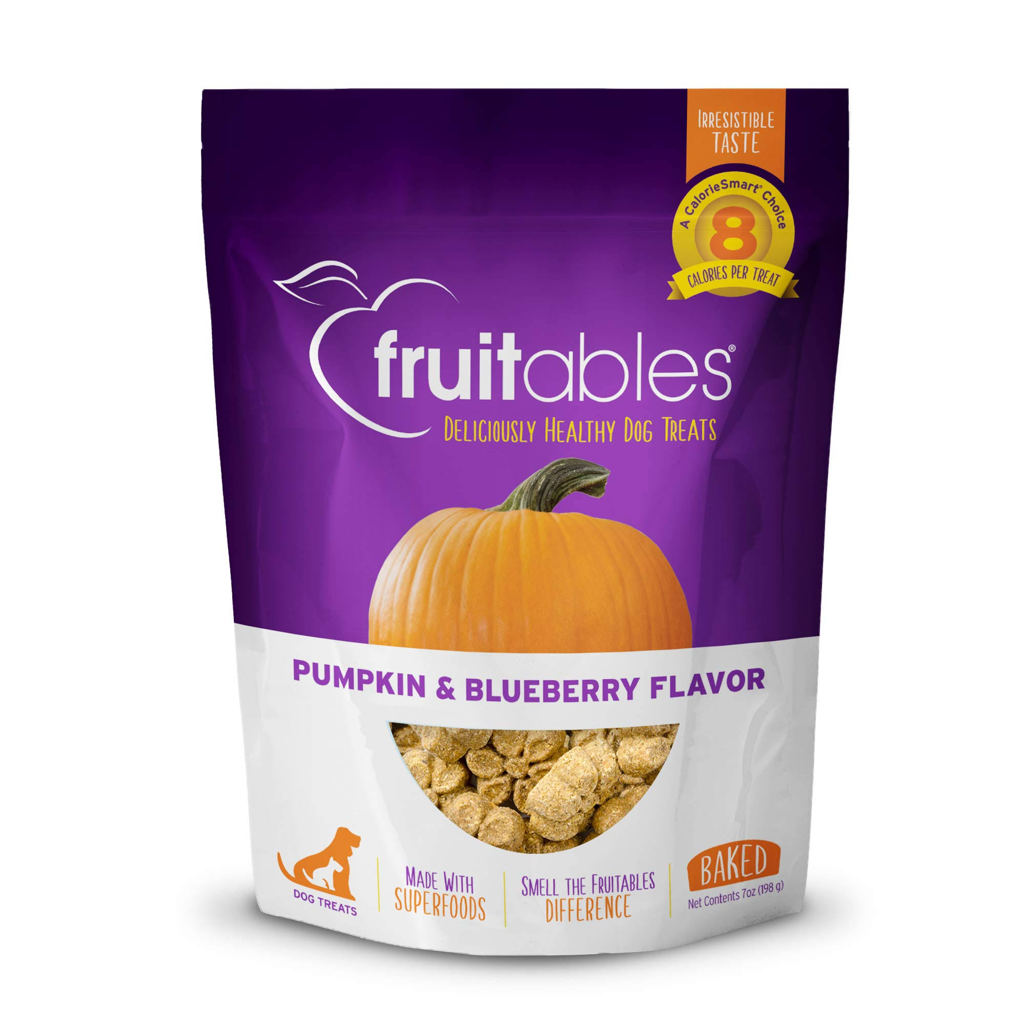 Fruitables Pet Foods Dog Treats - Pumpkin and Blueberry