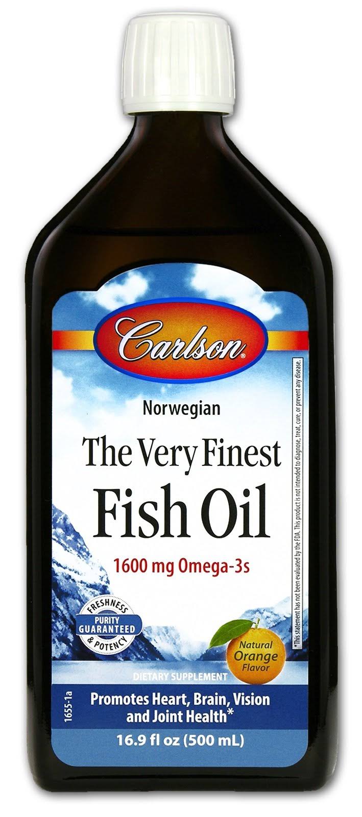 Carlson the Very Finest Fish Oil Liquid Omega-3 - Orange
