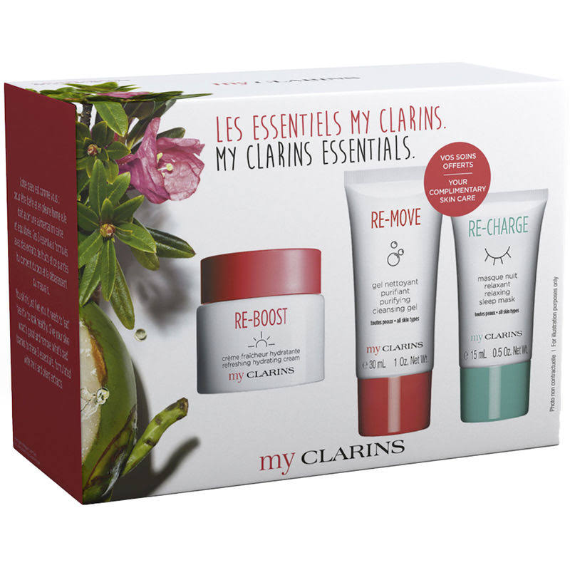 My Clarins Re-Boost Refreshing Hydrating Cream 50ml Set 3 Pieces