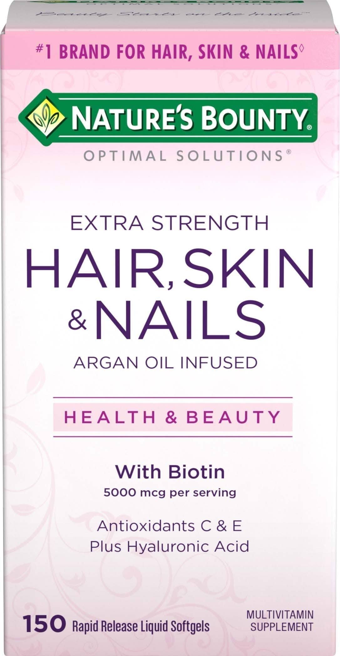 Nature's Bounty Extra Strength Hair Skin Nails Supplement - 150 Count