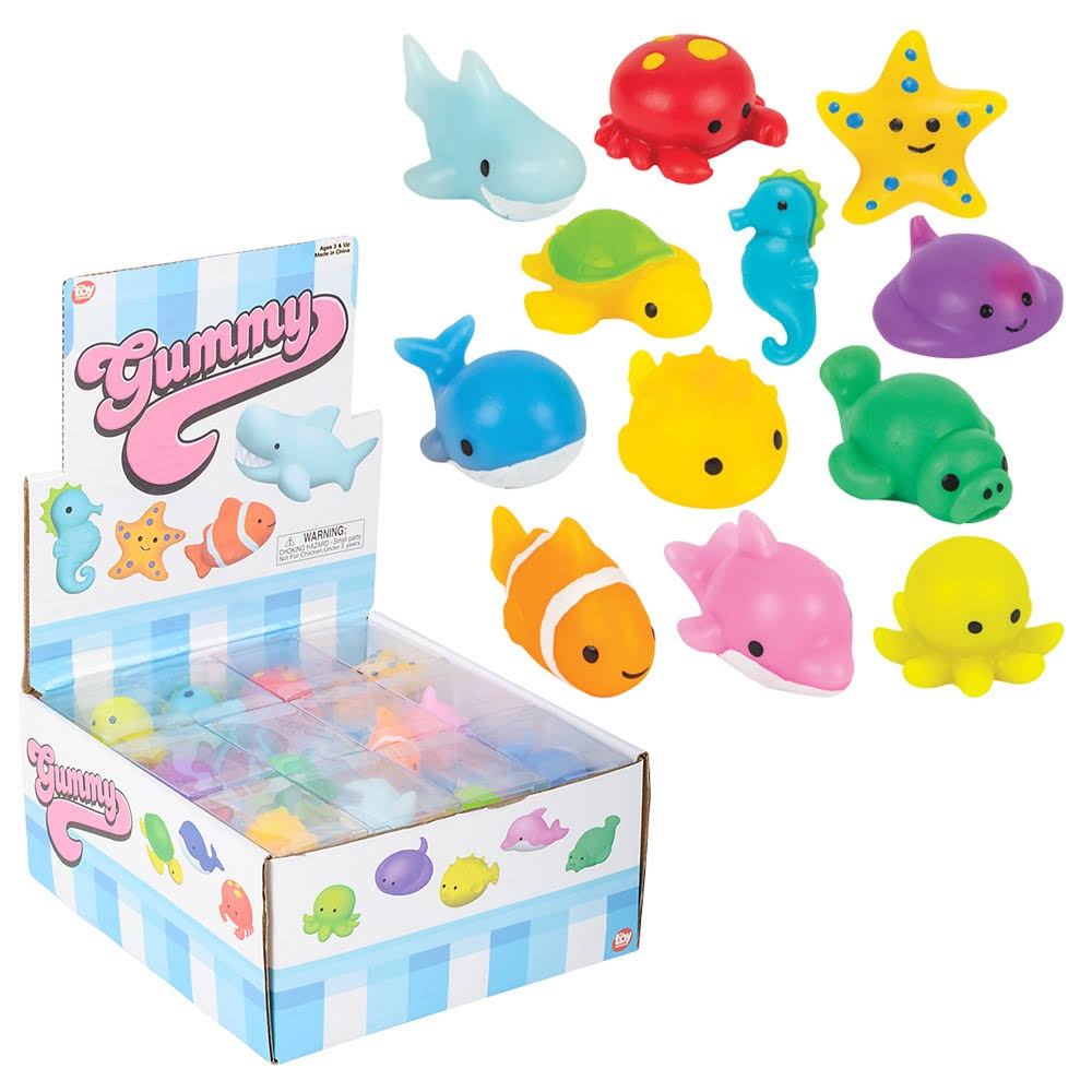 Toy Network 1.5" Gummy Sea Life Mochi - Random Animal!