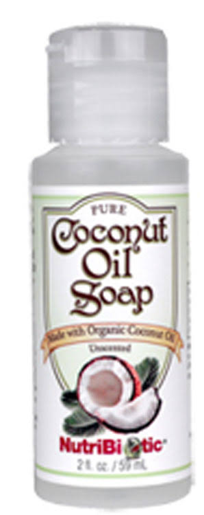Nutribiotic Pure Coconut Oil Soap - Unscented, 60ml