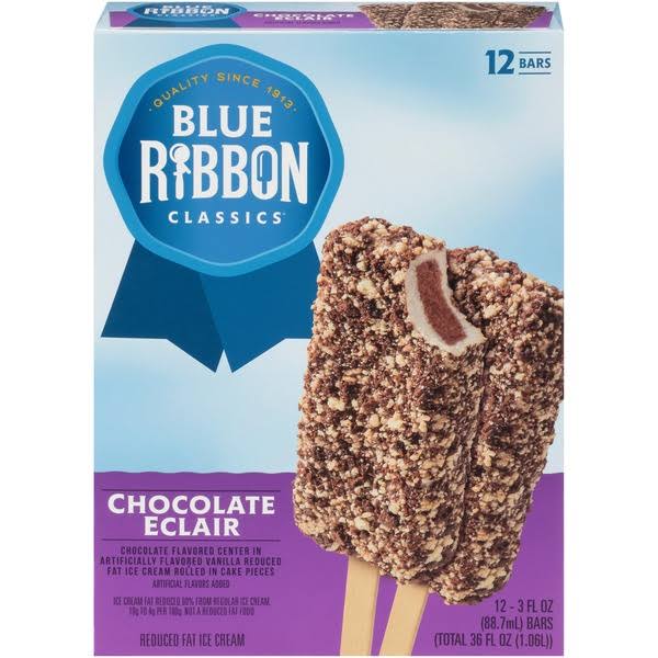 Blue Ribbon Classics Chocolate Éclair Ice Cream Bars - 12ct