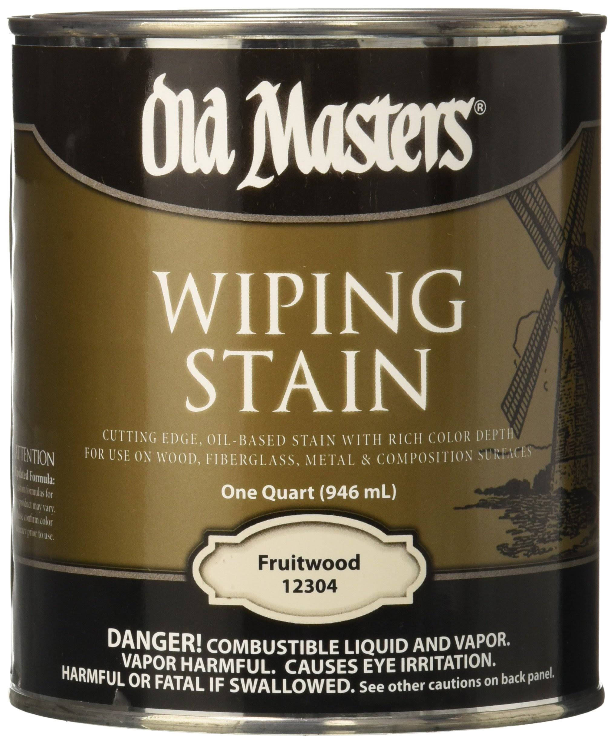 Old Masters 12304 1 Quart Fruitwood Wiping Stain