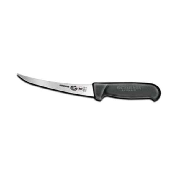 Victorinox 6 inch Curved Fibrox Pro Boning Knife with Semi-Stiff Blade