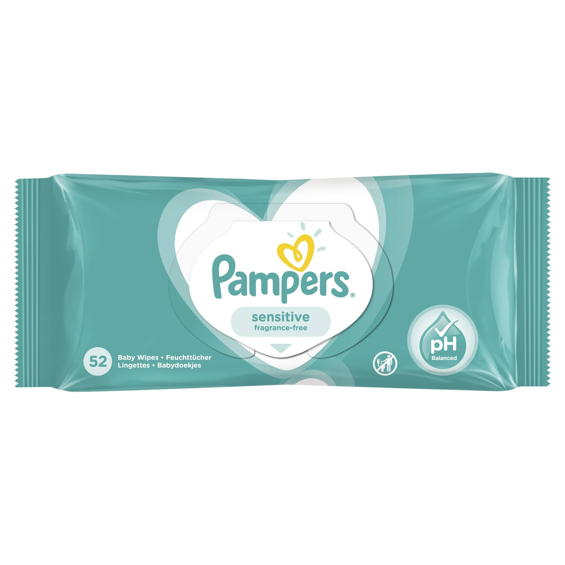 Pampers Sensitive Baby Wipes - 52ct