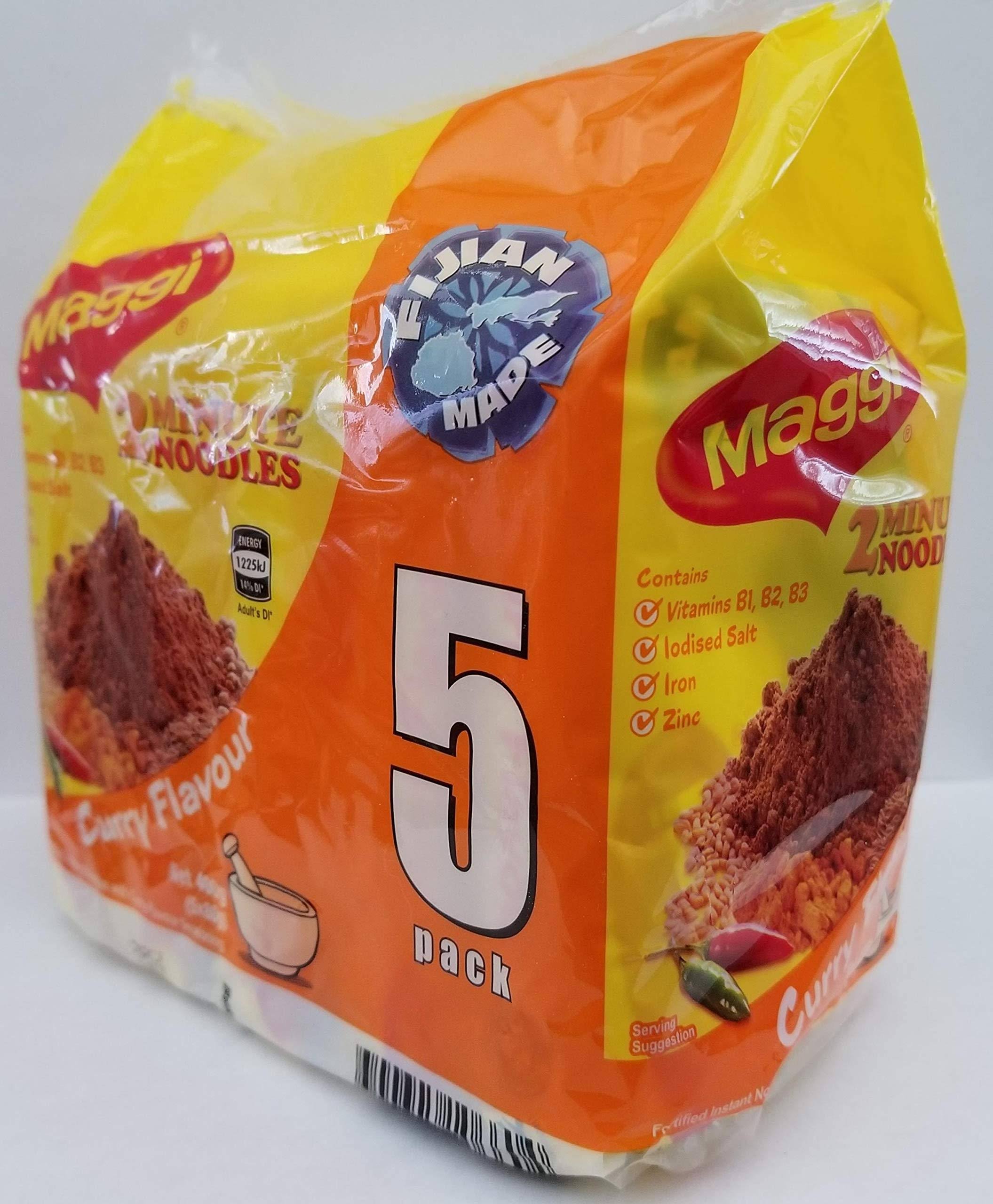 Maggie Noodles Curry (Masala) Flavor Fijian Made 5/Pack