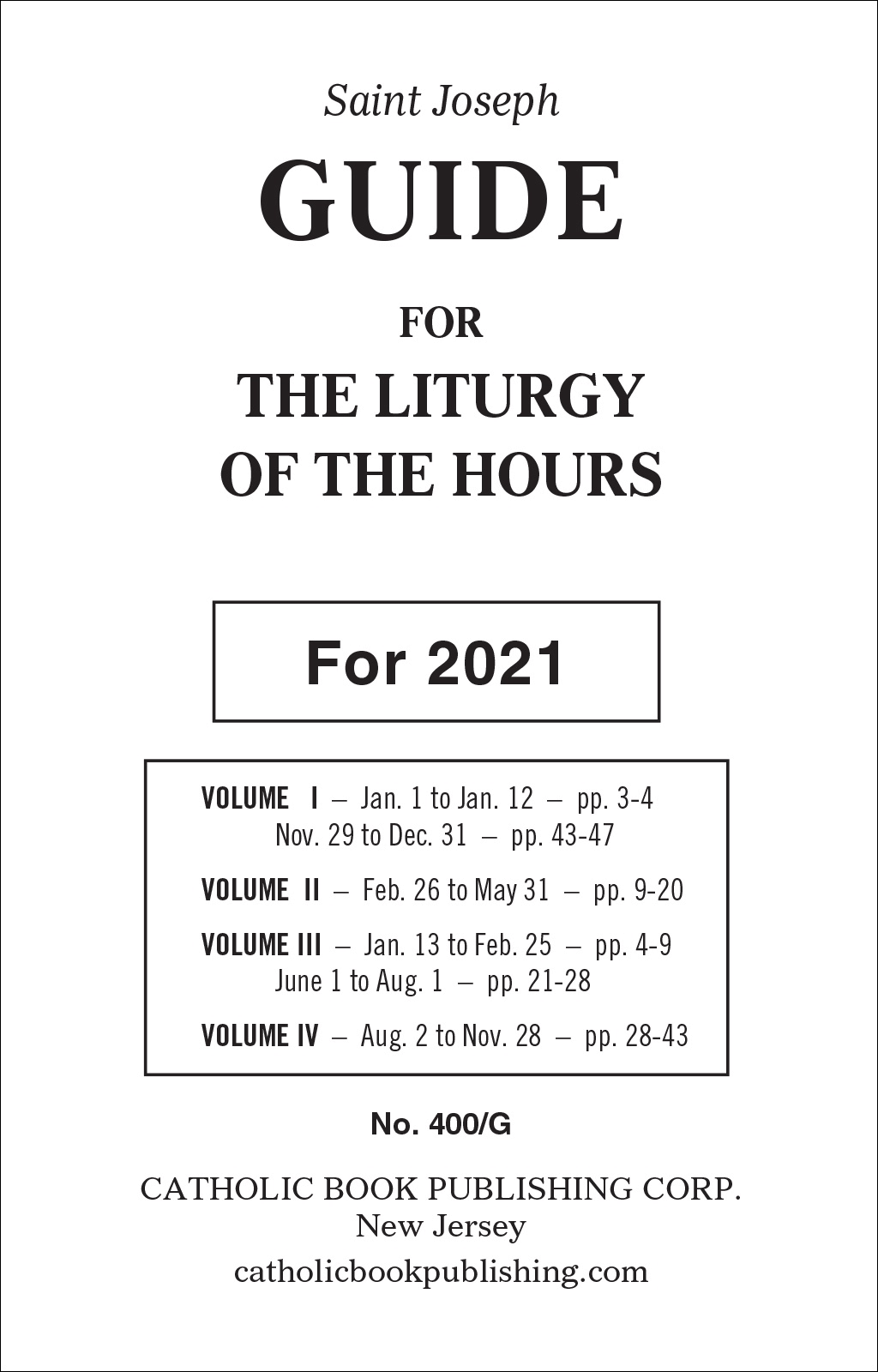 2023 Guide for Liturgy of the Hours [Book]