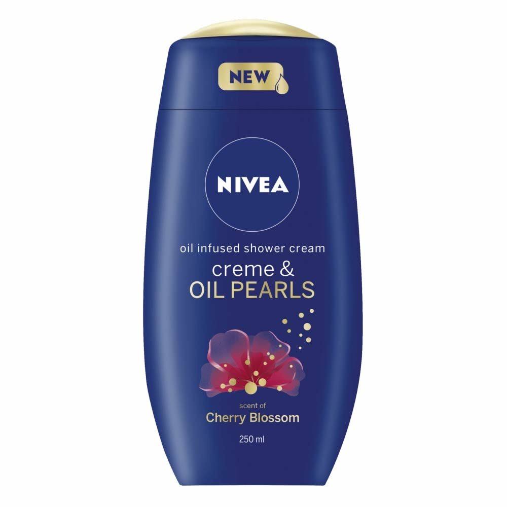 Nivea Creme and Oil Pearls Cherry Blossom Shower Cream - 250ml