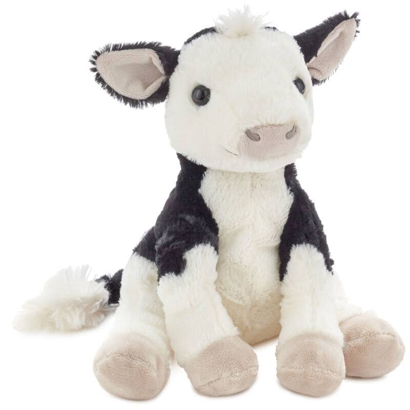 Hallmark 1kam2005 Baby Cow Stuffed Animal, 8.25 inch