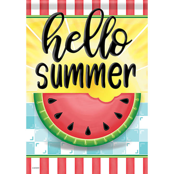 Carson Summer Garden Flag - Hello Sweet Summer