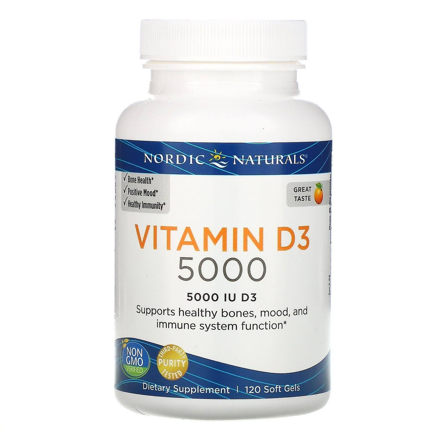 Nordic Naturals Vitamin D3 - Orange, 120 Softgels