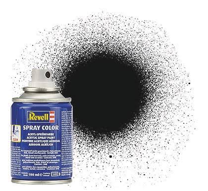 Revell 34108 Black Mat Spray Colour Paint