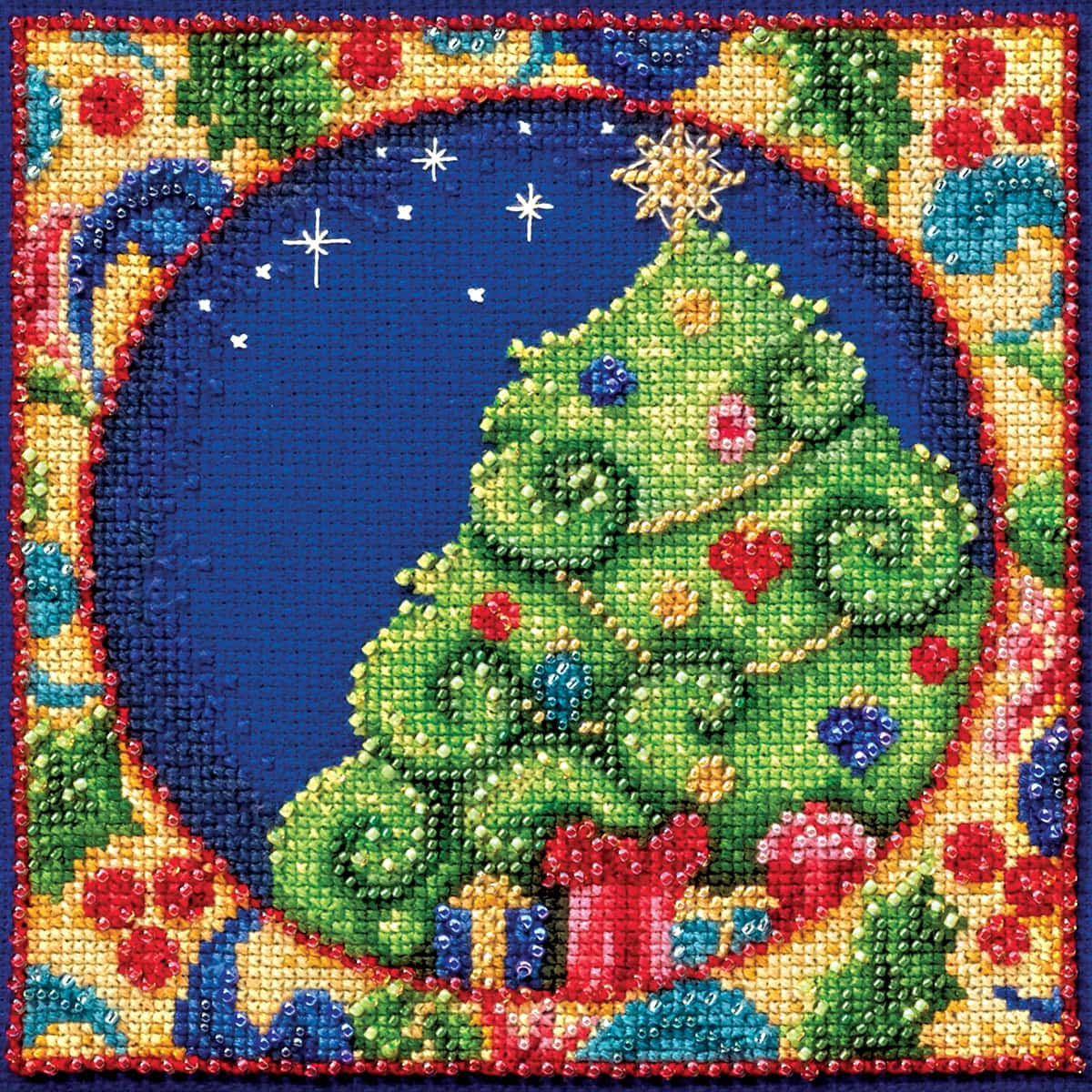Mill Hill/Jim Shore Counted Cross Stitch Kit 5"X5"-Tree (18 Count)