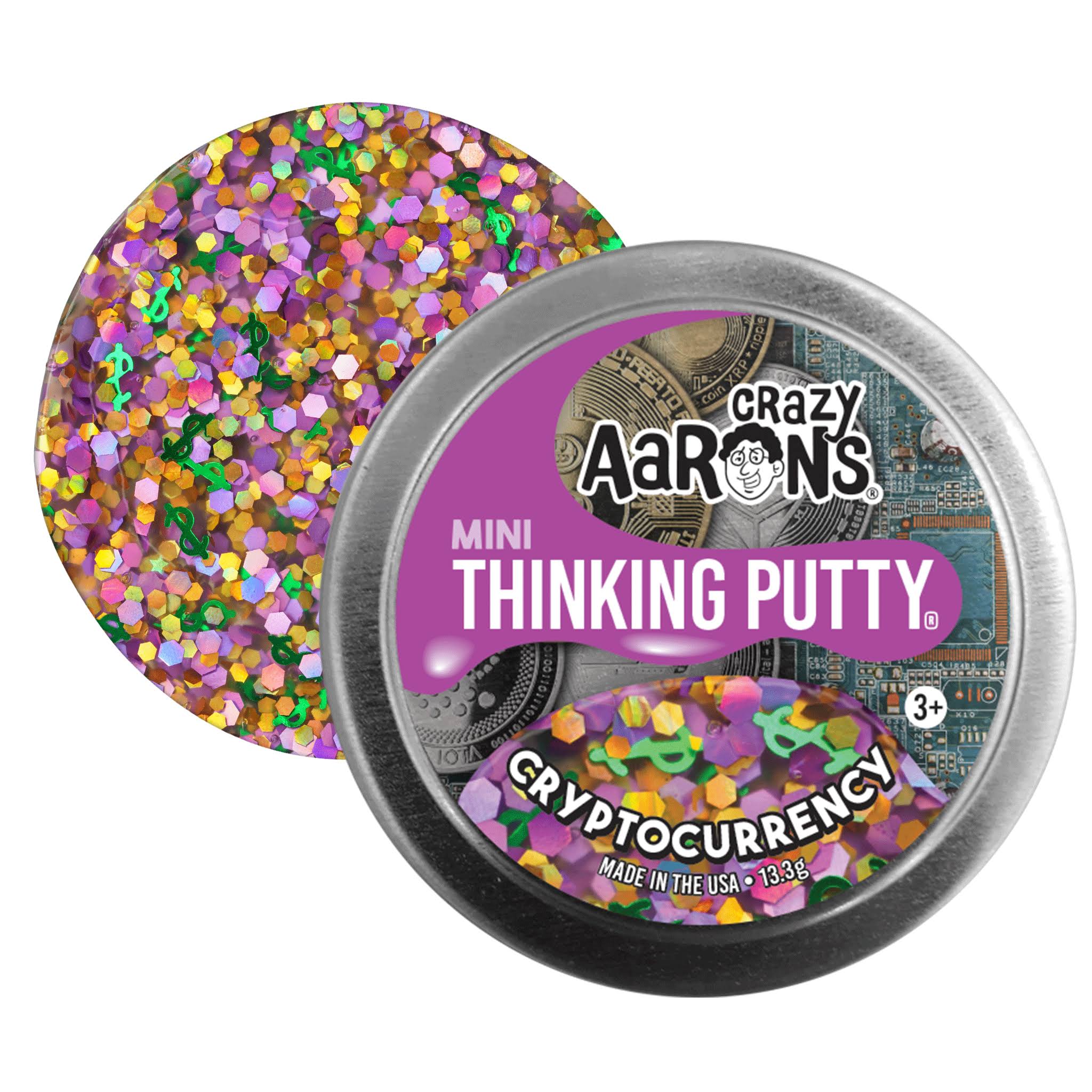 Crazy Aaron Mini Cryptocurrency Thinking Putty