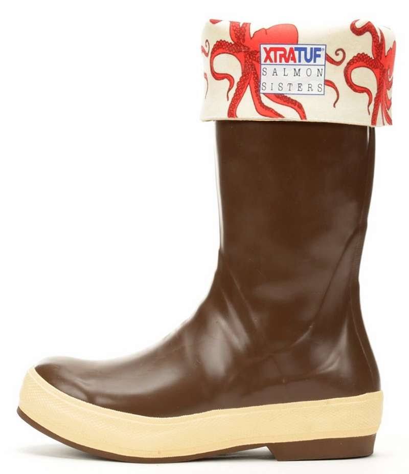 Xtratuf Women's Salmon Sister Legacy Boots - Copper/Octopus, 15", 10 US