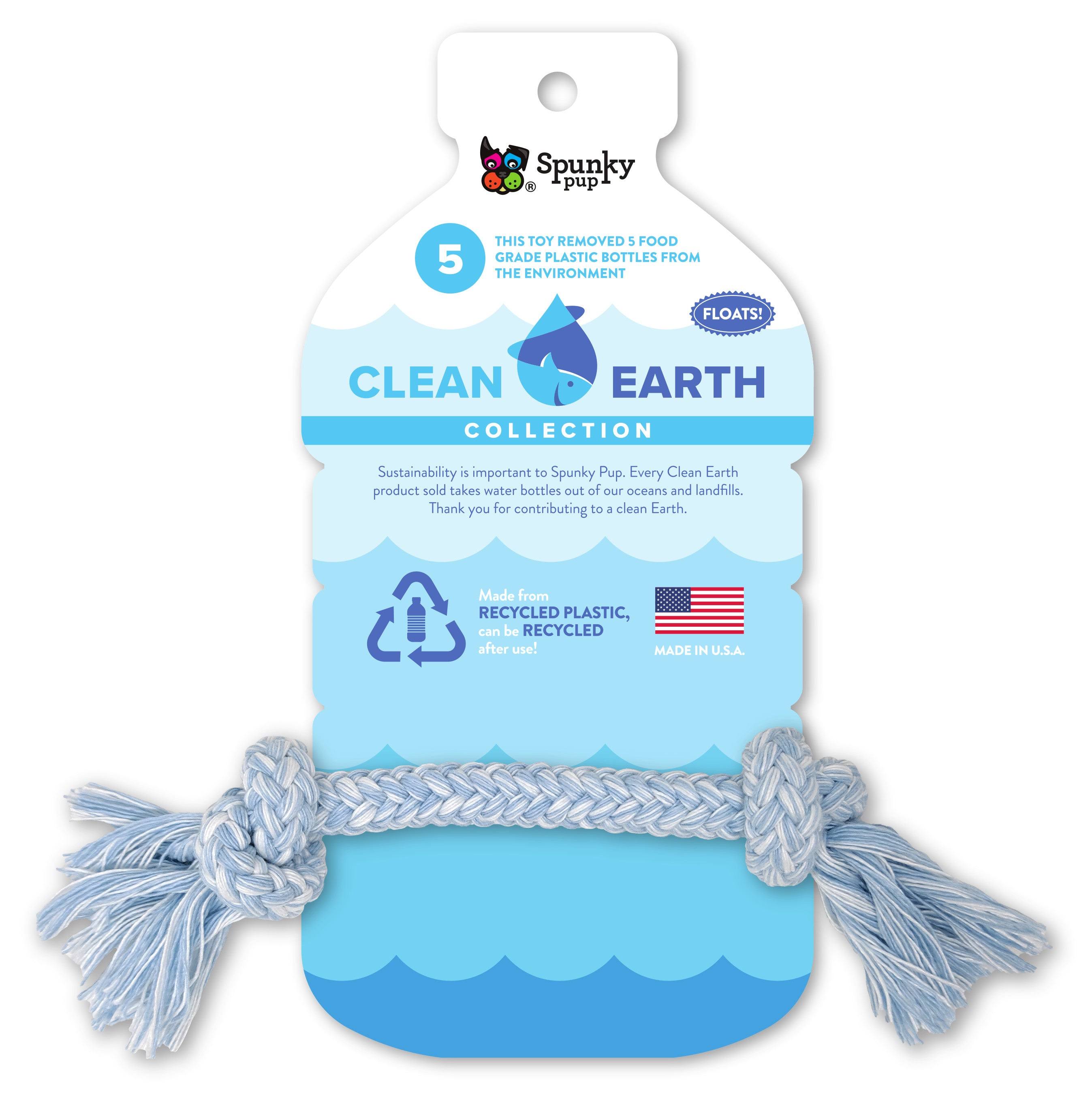 Spunky Pup Clean Earth Recycled Rope Dog Toy - M