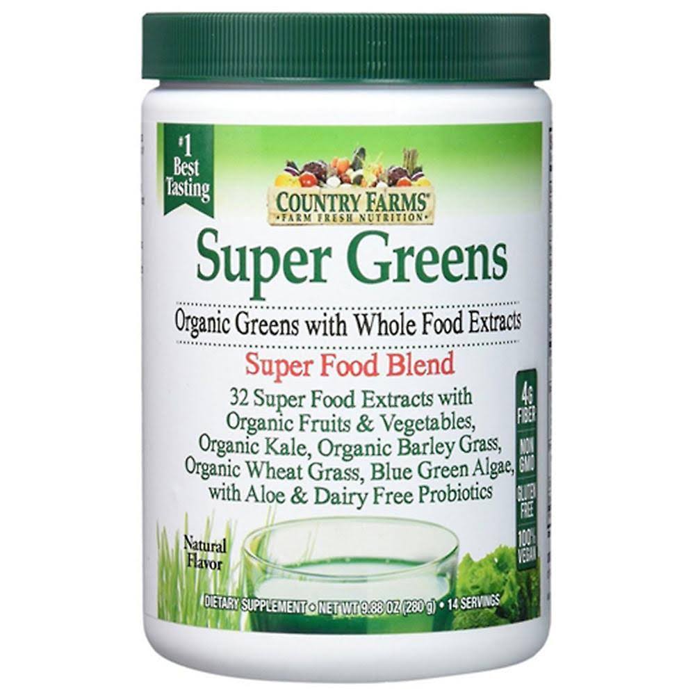 Country Farms Super Greens Blend Drink Mix Dietary Supplement Powder - 9.88oz