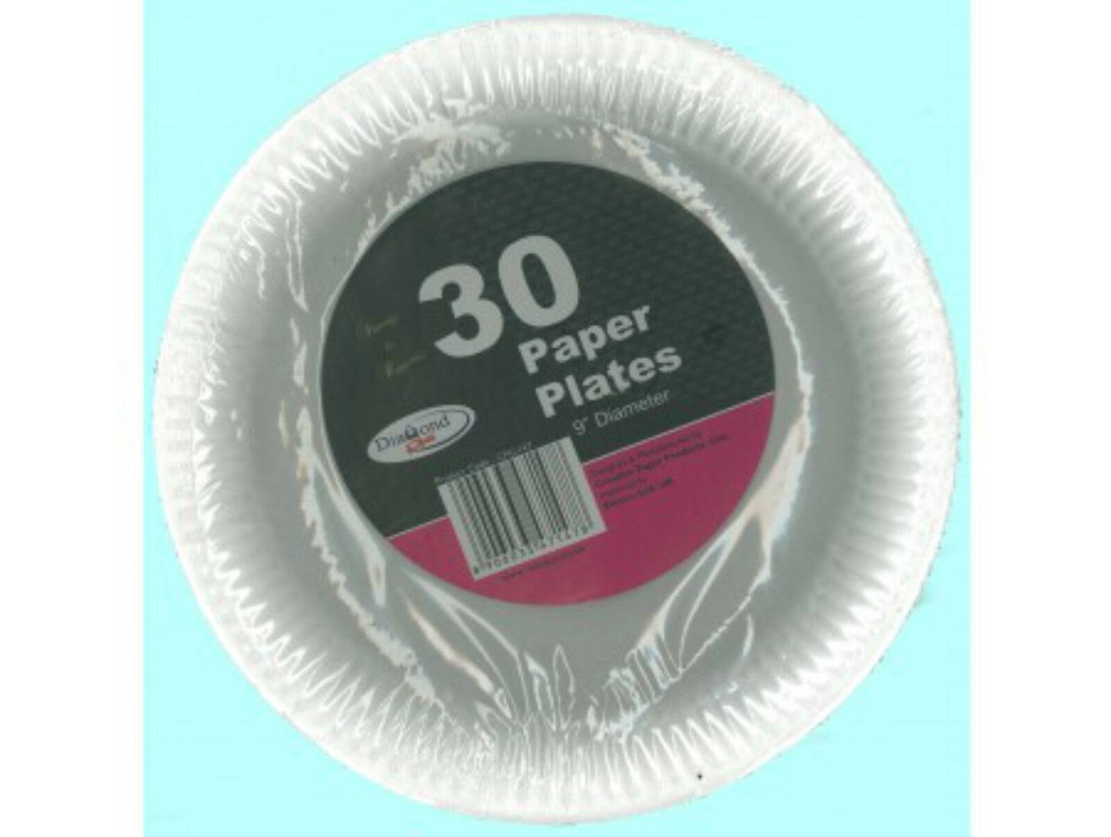40 Paper Party Plates. Strong & Hygienic. 7'' Diameter. Bbq, Parties, Birthdays.