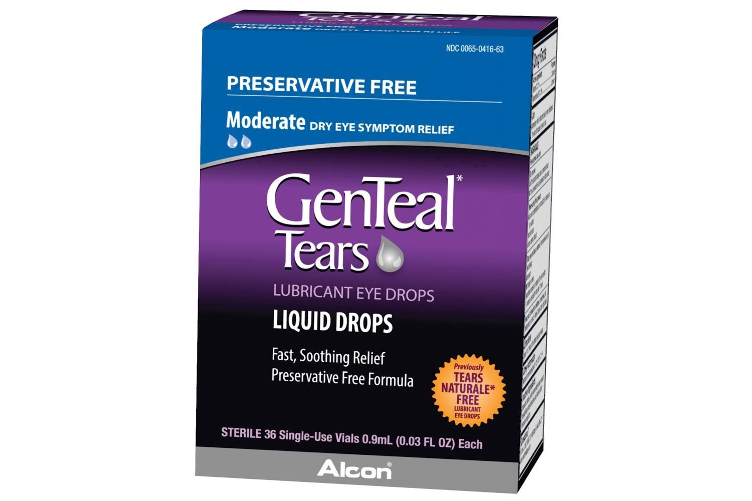 Genteal Tears Lubricant Eye Drops Single-Use Vials, 36 EA