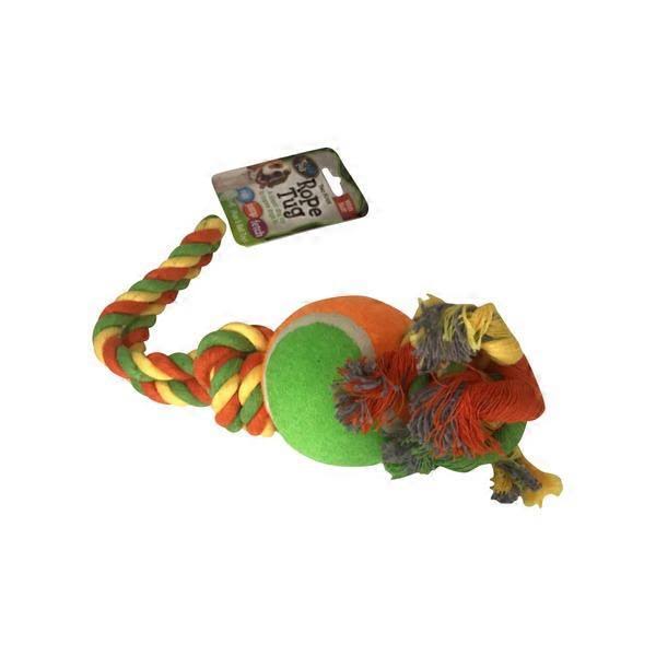Bow Wow Pals Rope Tug, with Ball, Two Knot