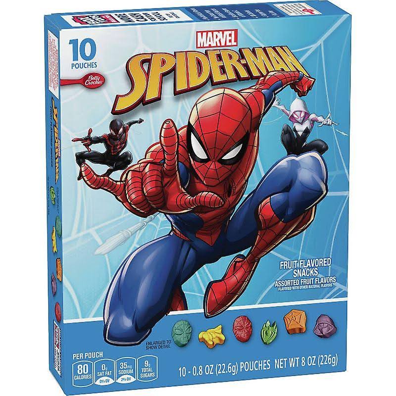 Betty crocker Marvel spider-man fruit snacks, 10 packs