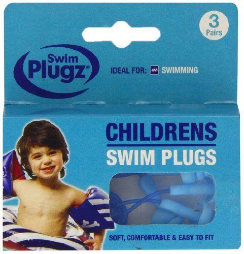 Swim Plugz Child Earplugs - 3 Pairs