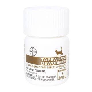 Bayer Tapeworm Dewormer Praziquantel Tablets for Cats - 23mg