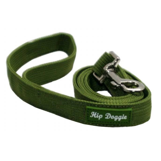 Hip Doggie HD-6PMHGR-LEASH Olive Green Mesh Matching Leash