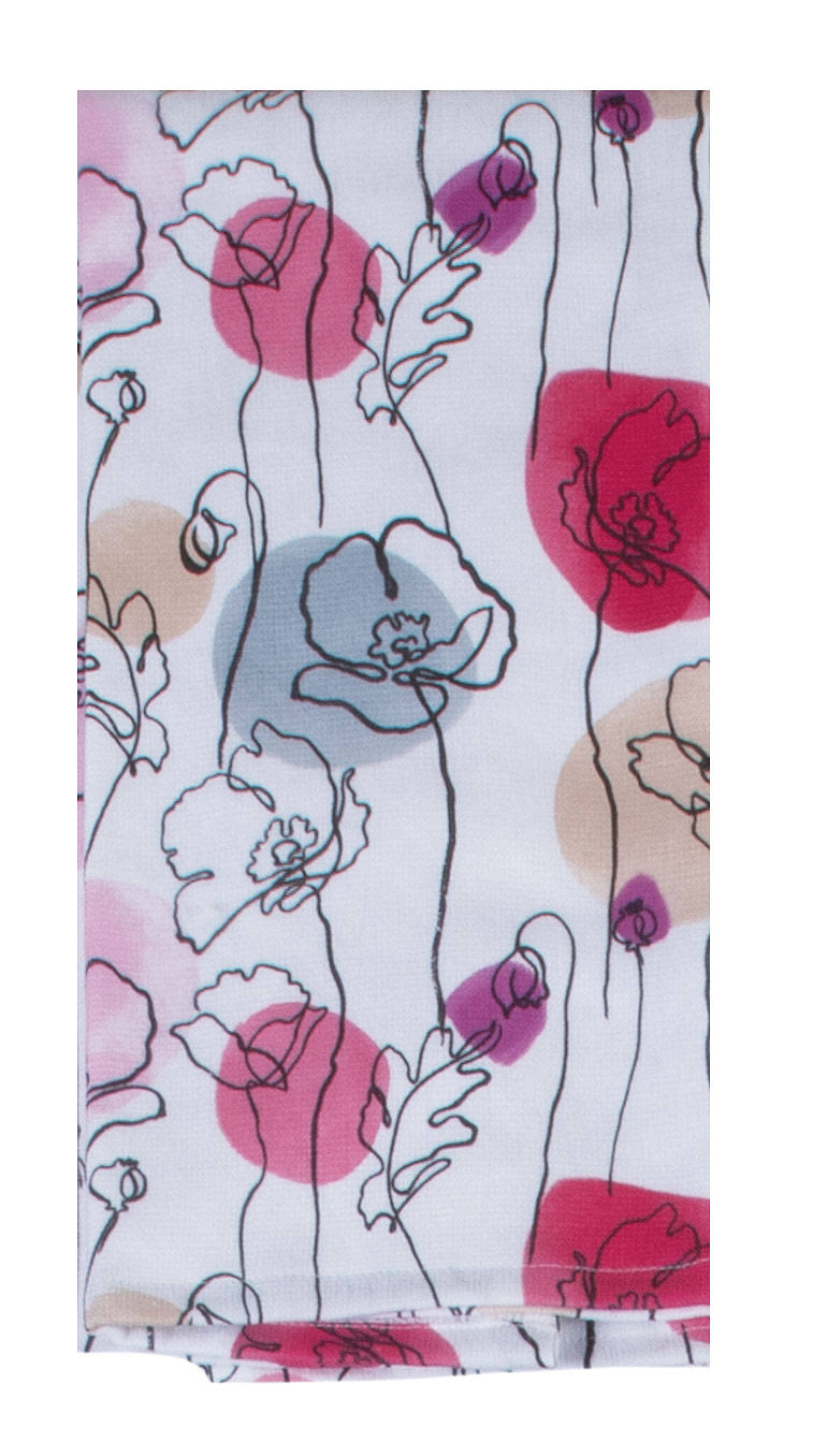 Kay Dee Designs Dual Purpose Towel - Think Pink Floral