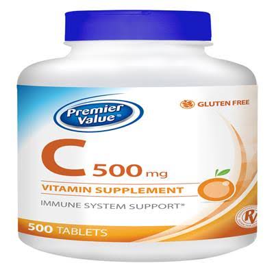 Premier Value, C Vitamin Supplement - 500mg, Tablets 500 ct