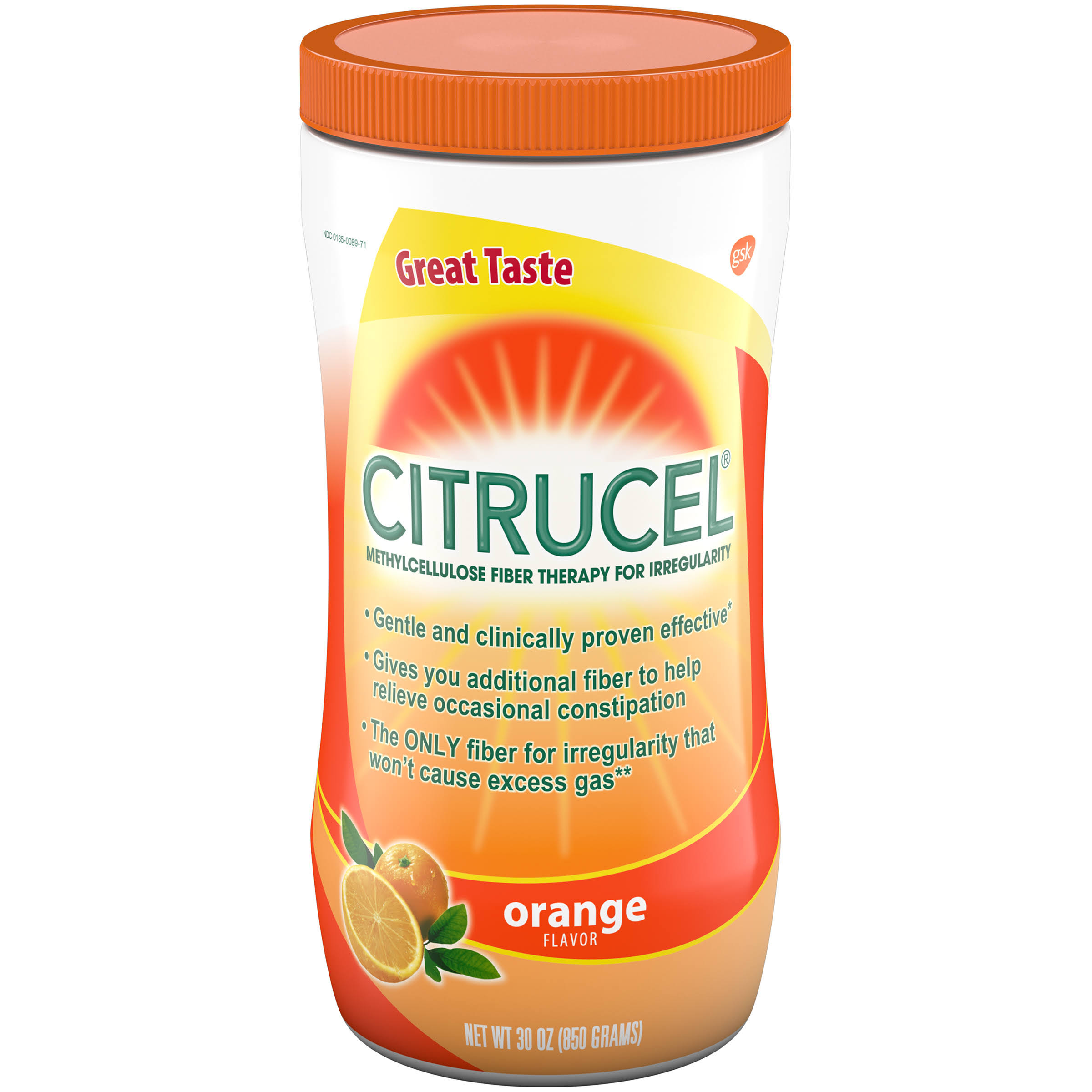 Citrucel Fiber Therapy - Orange, 30oz