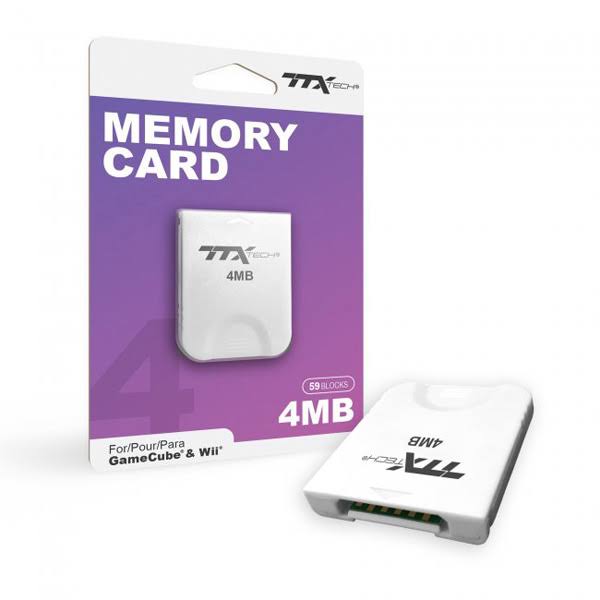 Wii & Gamecube 4 MB 59 Block Memory Card [ttx Tech]
