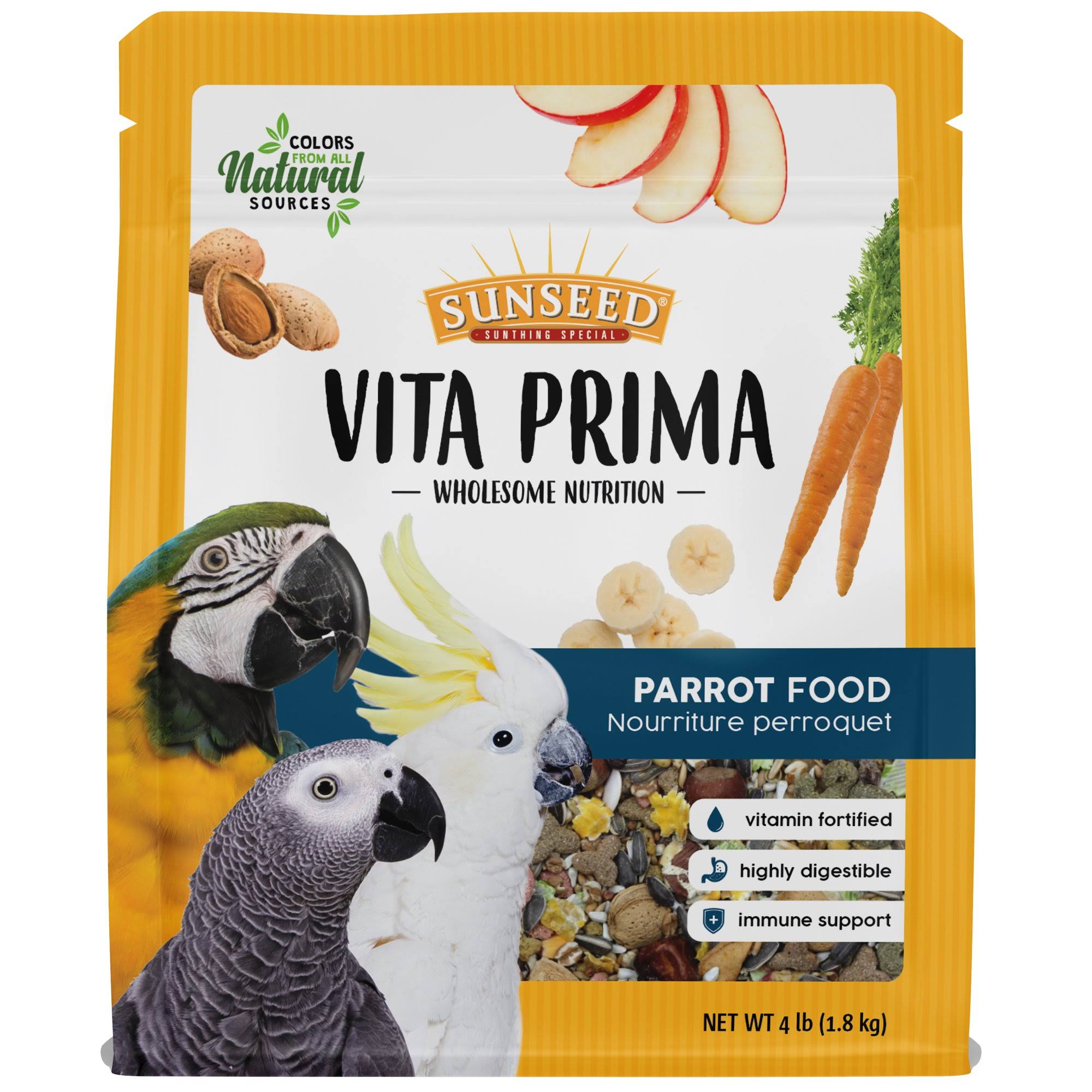 Sun Seed Vita Prima Parrot Food - 4lb