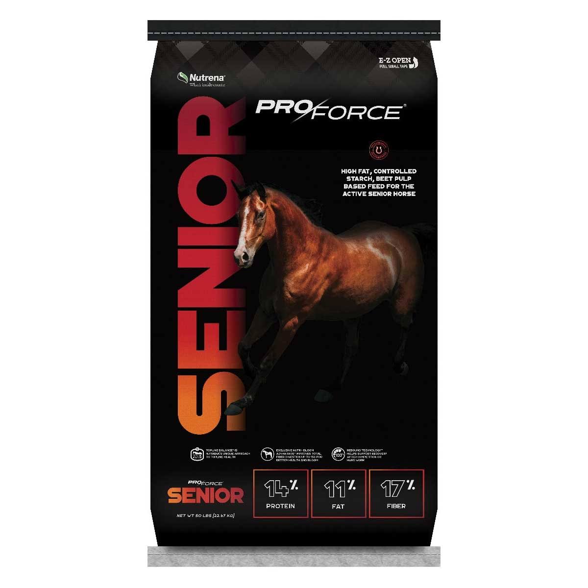 Nutrena 94202 Animal Health Supplies 50 lbs. Package ProForce Senior Horse Feed