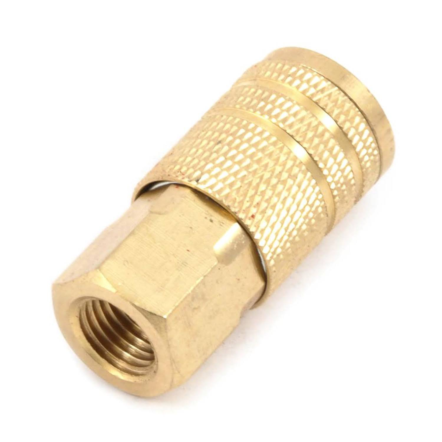 Forney 75317 Air Fitting Coupler - Industrial Milton Style, 1/4" x 1/4"