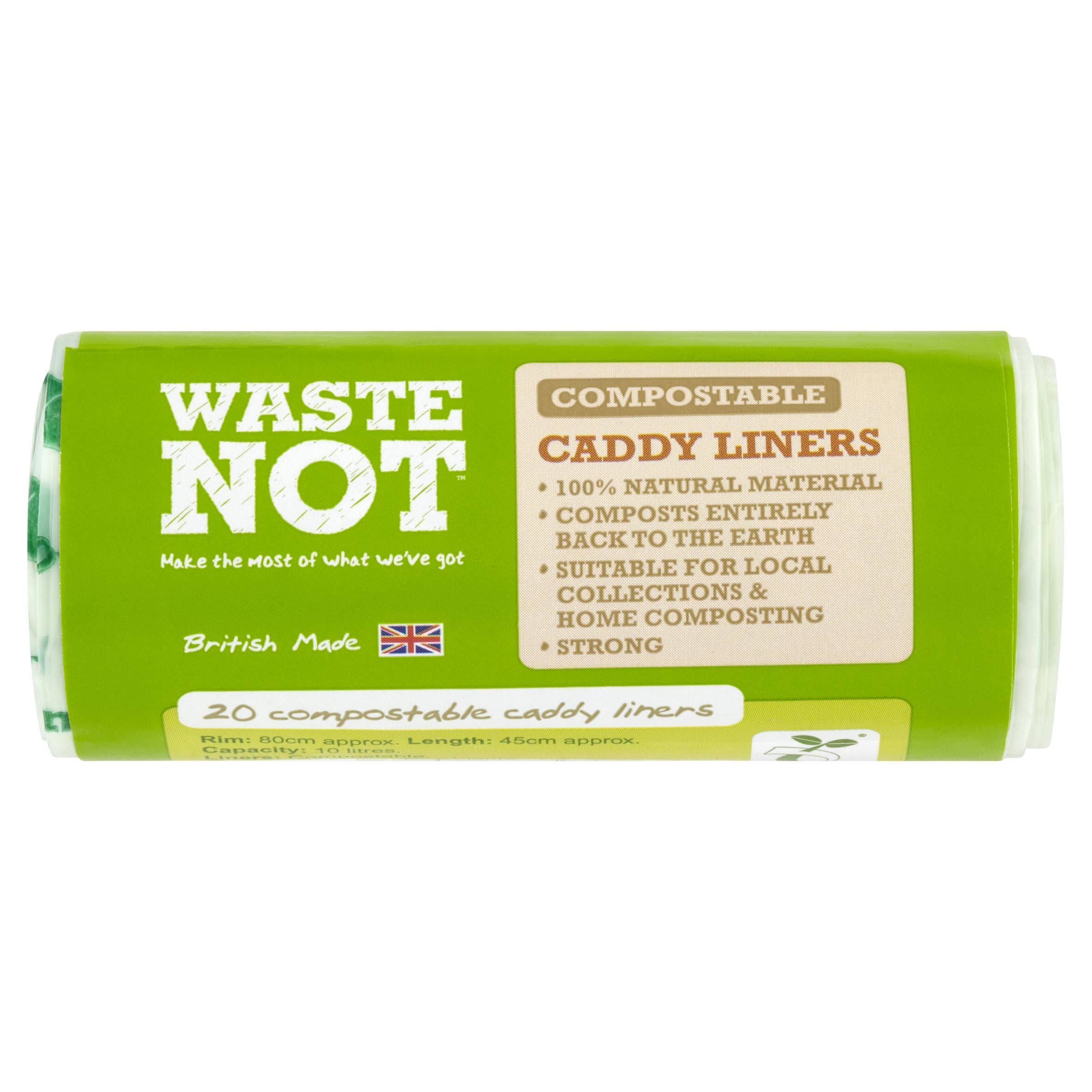 Waste Not Compostable Caddy Liners - 20pcs