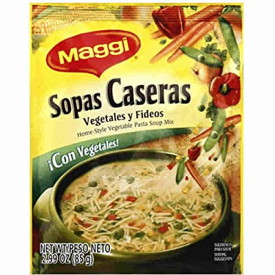Maggi Sopas Caseras Home Style Vegetable Pasta Soup Mix - 92g