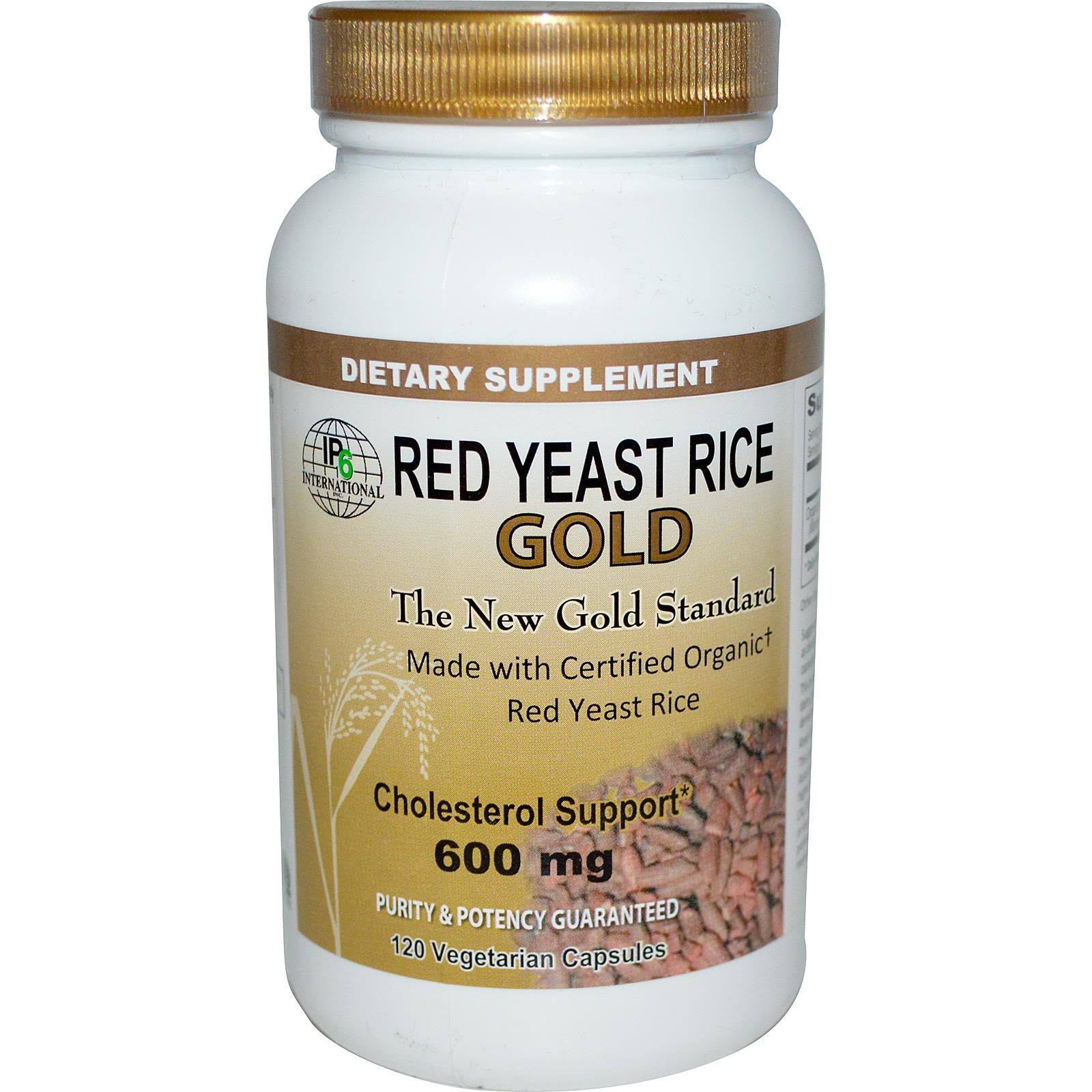 Ip 6 International Red Yeast Rice Gold Dietary Supplement - 600mg, 120ct