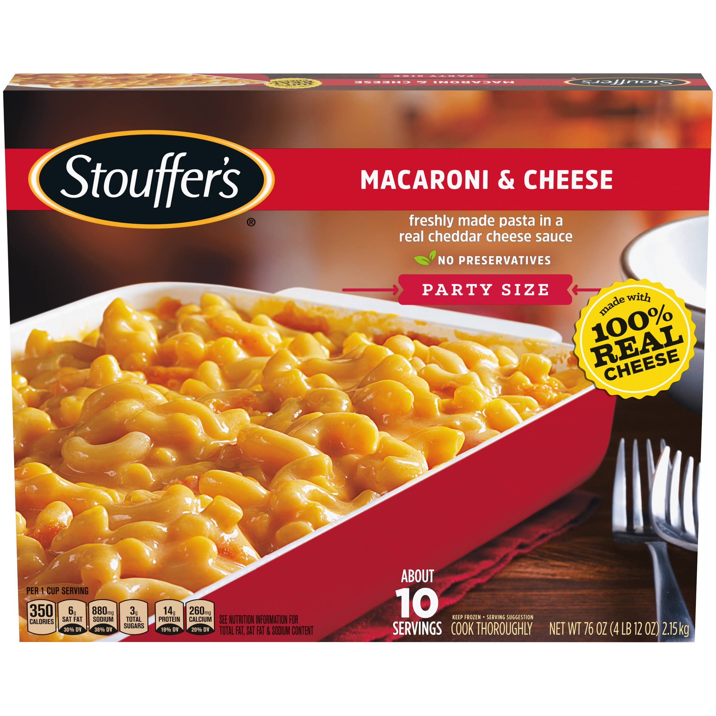 Stouffer's Macaroni and Cheese - Party Size, 76oz