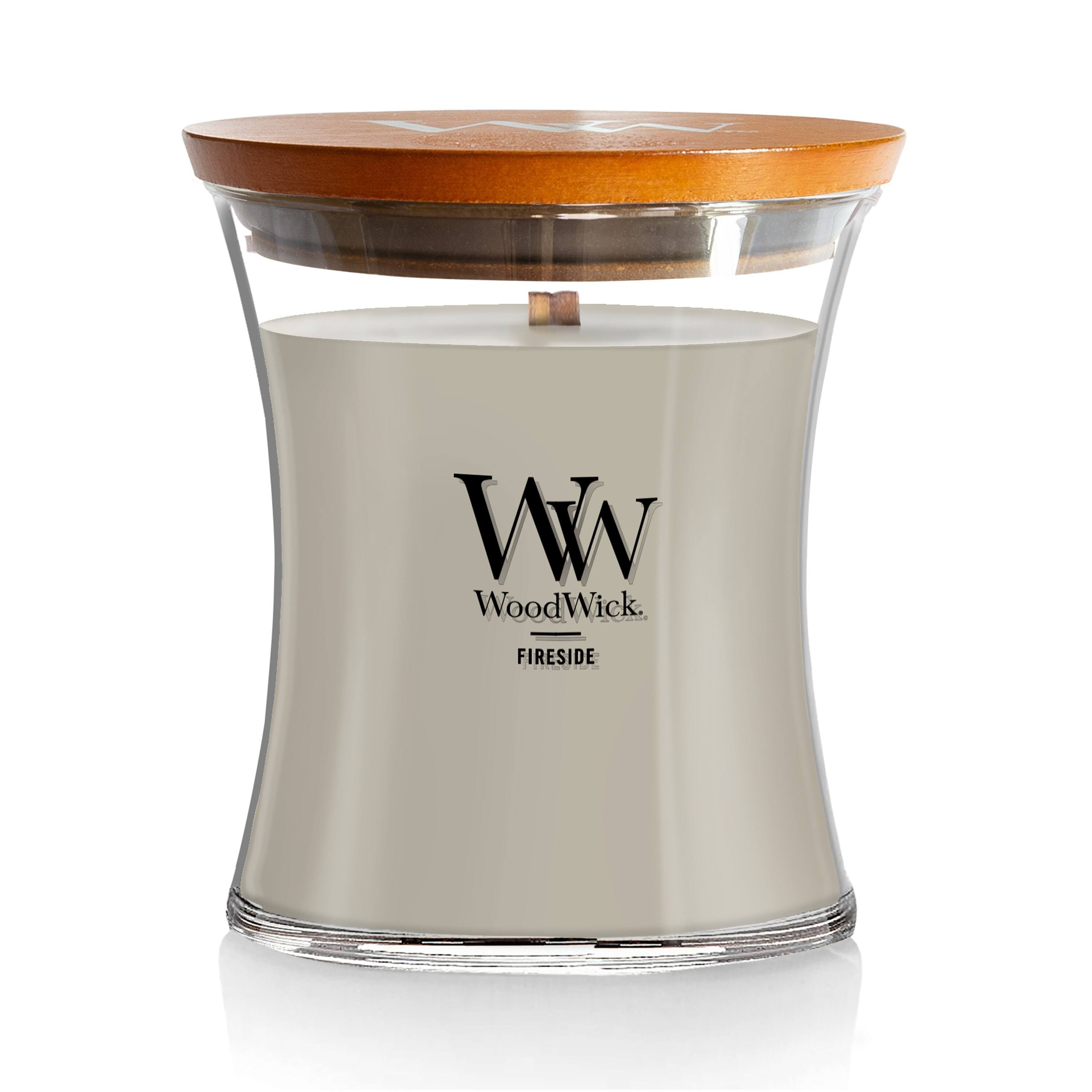 WoodWick Scented Candle - Fireside, Medium Jar