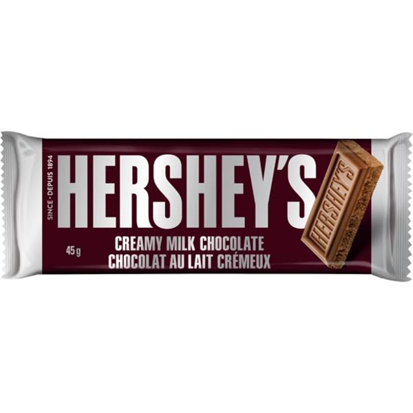 HERSHEY MILK CHOCOLATE BAR 45G