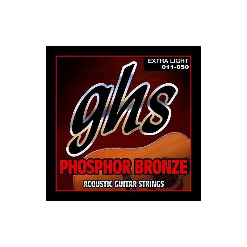 GHS Strings Acoustic Guitar Set - Extra Light, Phosphor Bronze