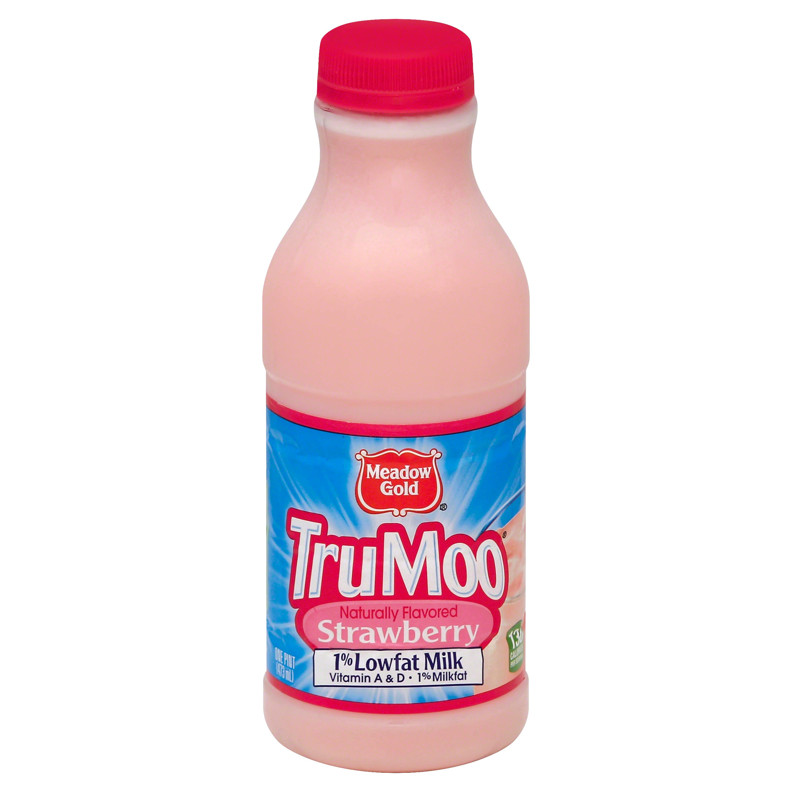 Dean's Country Fresh Trumoo 1% Low-Fat Milk - Strawberry, 14oz