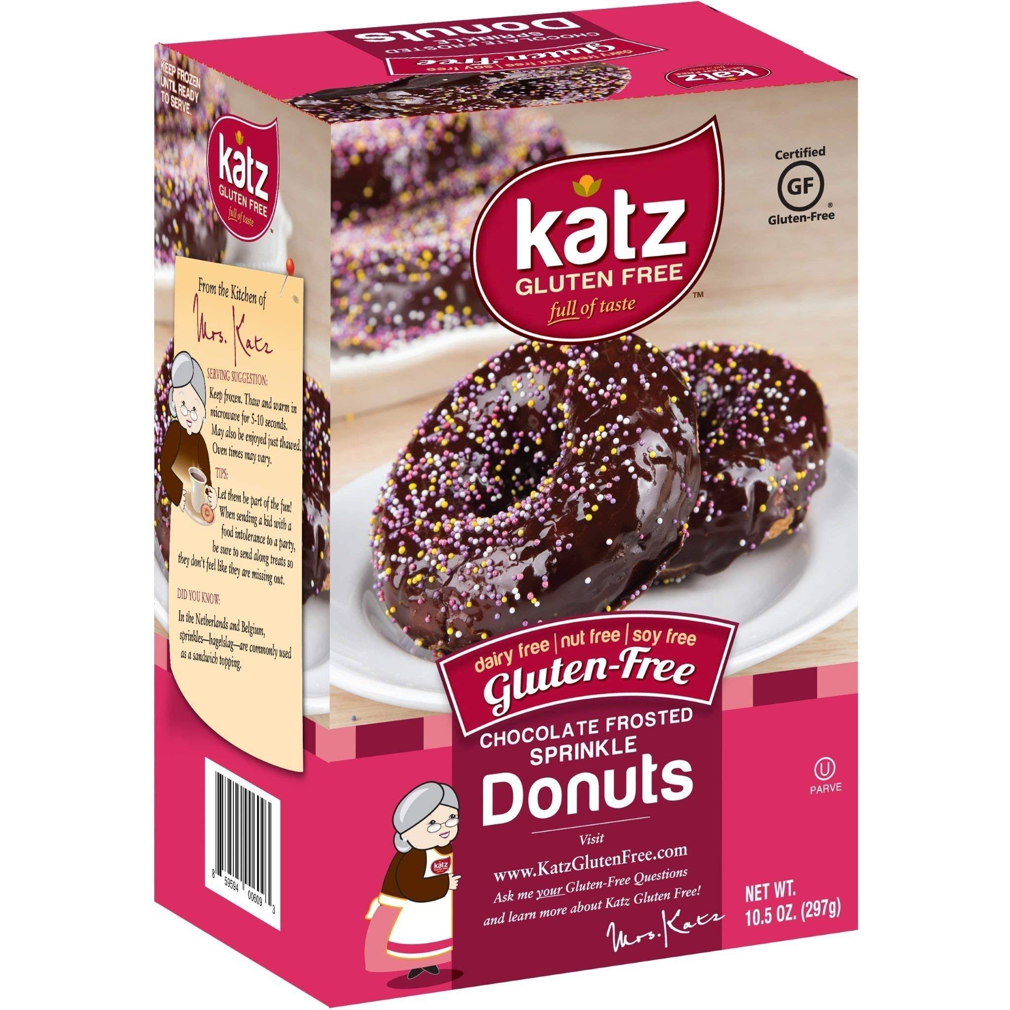 Katz Gluten Free Chocolate Frosted Sprinkle Donuts | Dairy Free, Nut