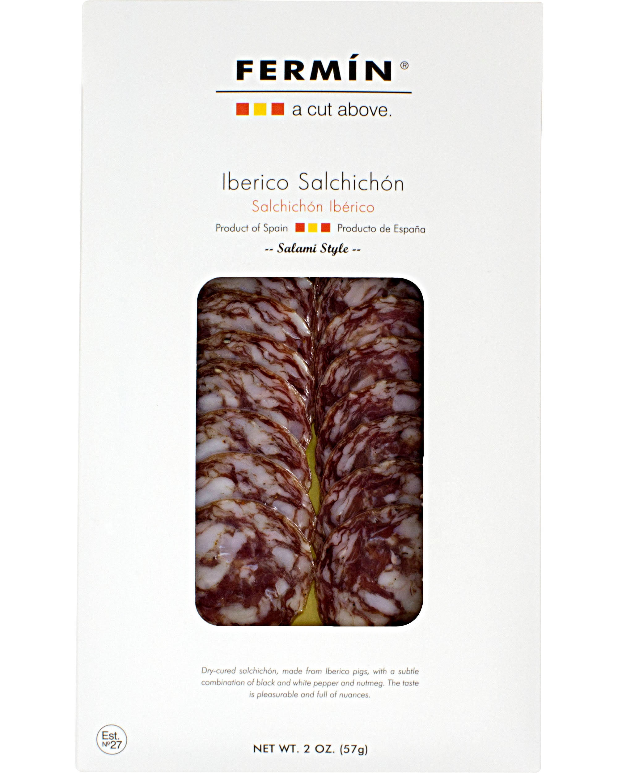 Salchichon Iberico - Sliced - 2 oz by Fermin