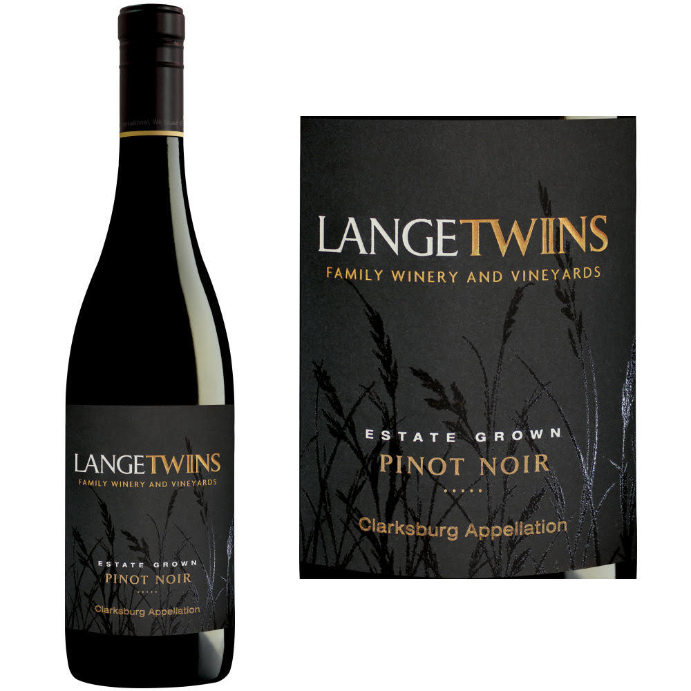 LangeTwins Pinot Noir, California (Vintage Varies) - 750 ml bottle