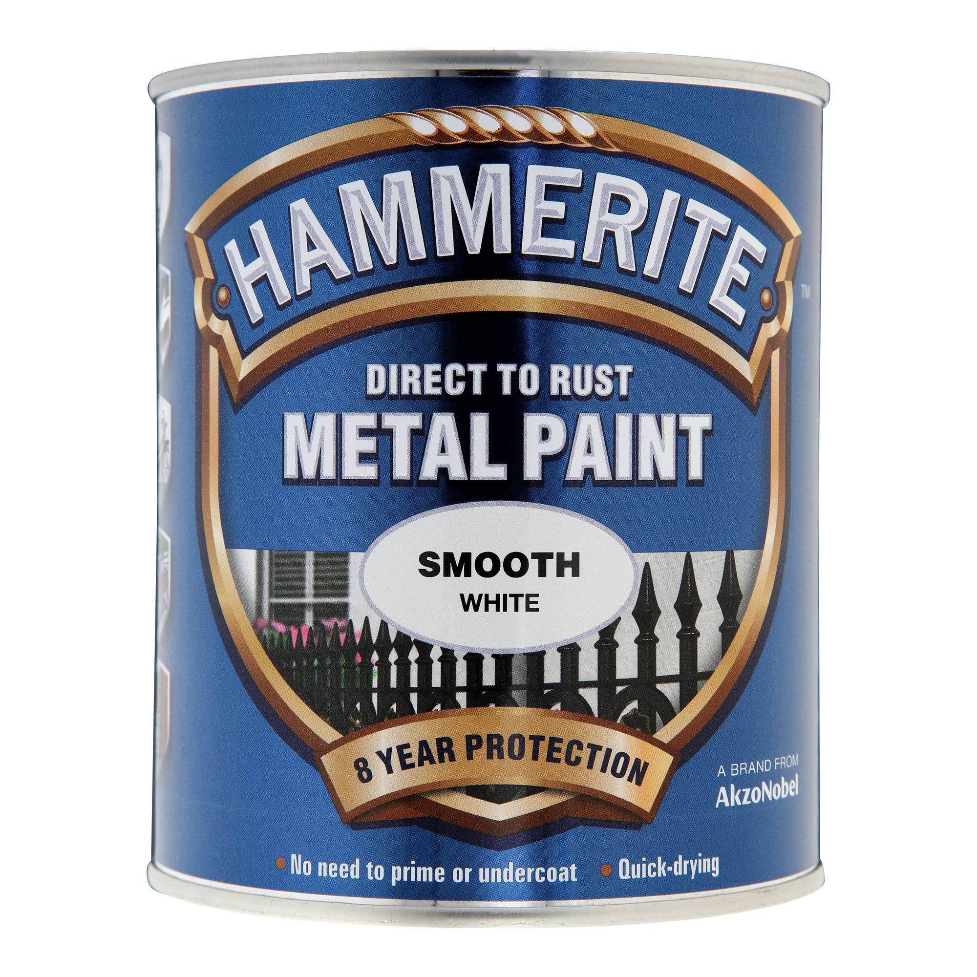 Hammerite Metal Paint - Smooth White