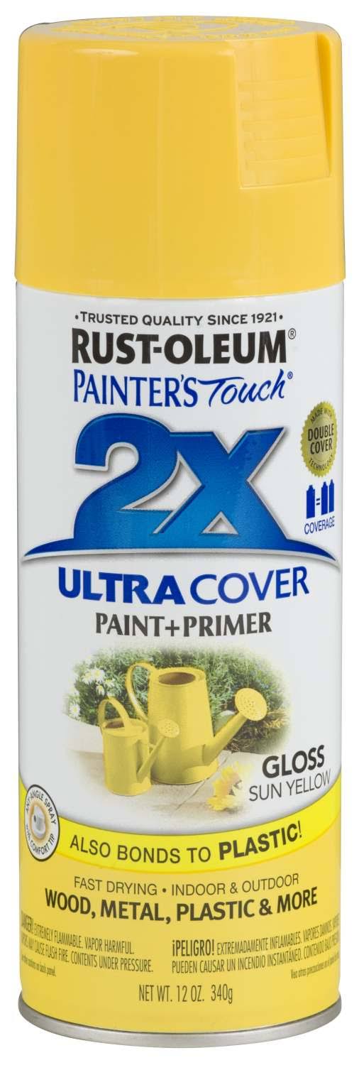 Rust-Oleum Painter's Touch Multi Purpose Spray Paint - 12 oz, Gloss, Sun Yellow